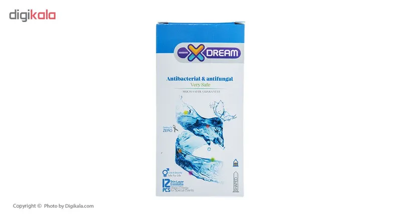 کاندوم ایکس دریم مدل Antibacterial And Antifungal بسته 12 عددی - تصویر 3