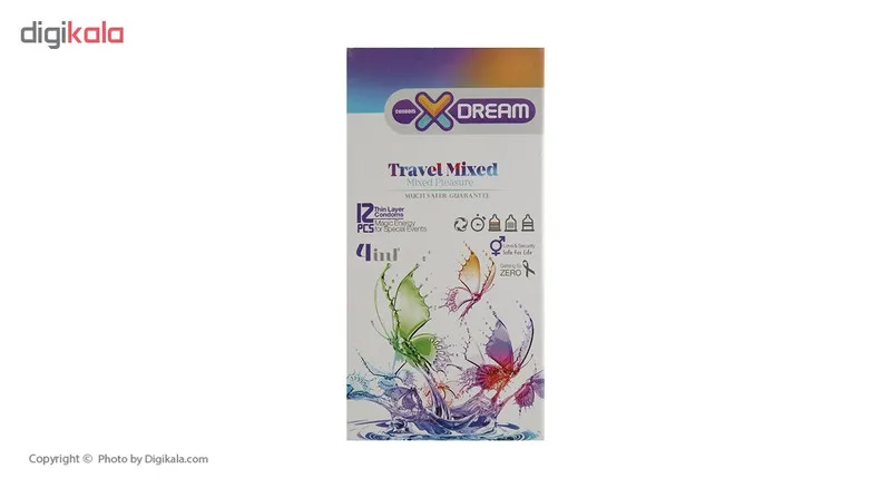 کاندوم ایکس دریم مدل Travel Mixed بسته 12 عددی - تصویر 3