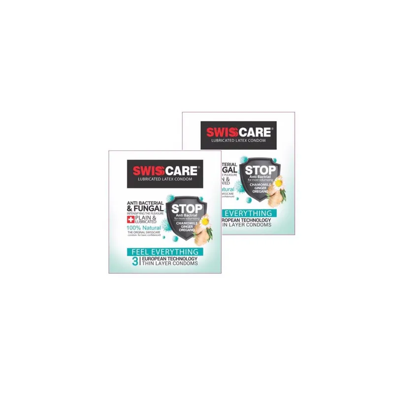 کاندوم سوئیس کر مدل Anti Bacterial مجموعه 2 عددی - تصویر 2