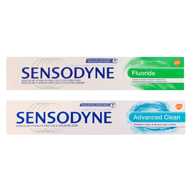 خمیر دندان سنسوداین مدل Advanced Fluoride حجم 75 میلی لیتر بسته 2 عددی - تصویر 2