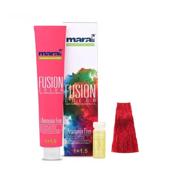 رنگ مو مارال مدل Fusion شماره 7.670 حجم 100 میلی لیتر رنگ قرمز درخشان - تصویر 2