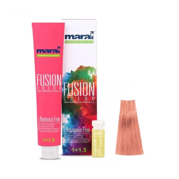 رنگ مو مارال مدل Fusion شماره 8.027 حجم 100 میلی لیتر رنگ هلویی - تصویر 2