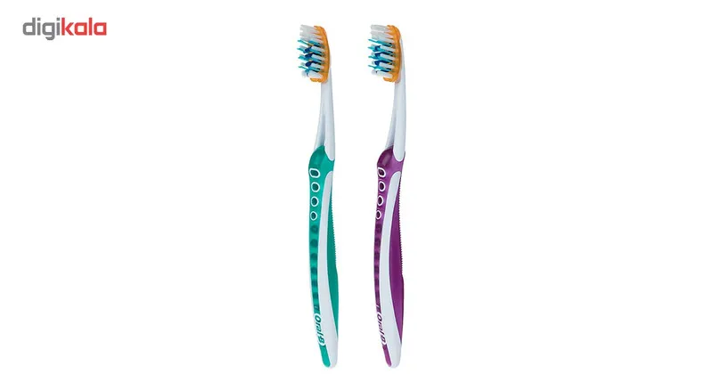 پک مسواک اورال-بی مدل Pro Flex با برس نرم بسته 2 عددی - تصویر 2