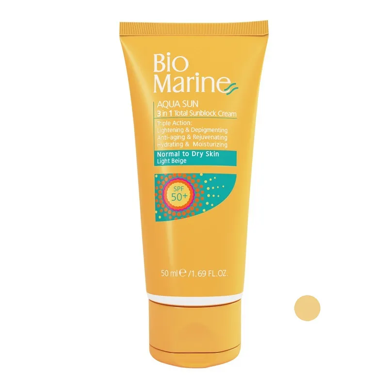 کرم ضد آفتاب بایومارین مدل AQUA SUN حجم 50 میلی لیتر