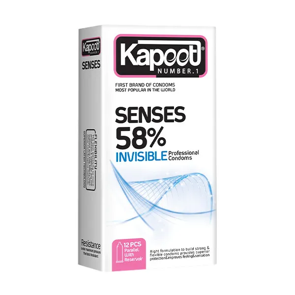 کاندوم کاپوت مدل SENSE 58% مجموعه 2 عددی - تصویر 2