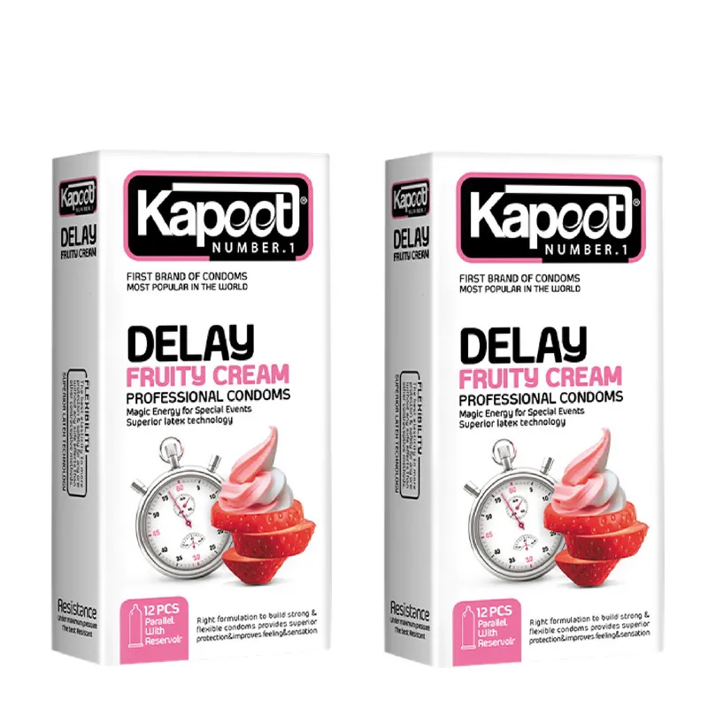 کاندوم کاپوت مدل Delay Fruity Cream مجموعه 2 عددی