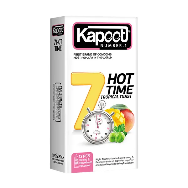 کاندوم کاپوت مدل 7Hot Time مجموعه 2 عددی - تصویر 2