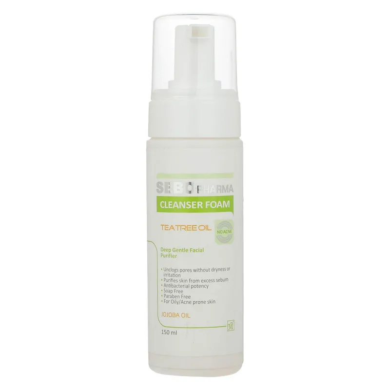فوم پاک کننده صورت مای سری سبوفارما مدل Tea Tree Oil حجم 150 میلی لیتر