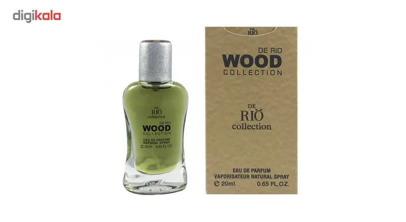 عطر جیبی مردانه ریو کالکشن مدل Rio Wood Brown حجم 20ml - تصویر 3