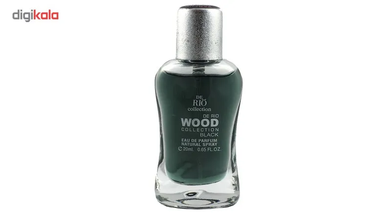 عطر جیبی مردانه ریو کالکشن مدل Rio Wood Black حجم 20ml - تصویر 2