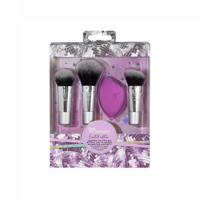 ست برس آرایشی ریل تکنیکس مدل flawless مجموعه 3 عددی به همراه پد آرایشی - تصویر 2