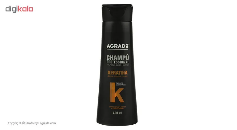 شامپو کراتینه آگرادو مدل KERATIN حجم 400 میلی لیتر - تصویر 2
