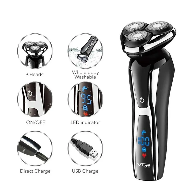 ماشین اصلاح موی صورت وی جی ار مدل V-309 - تصویر 4