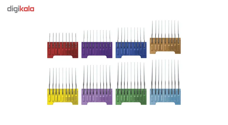 ست 8 عددی شانه ماشین اصلاح ارمیلا مدل Stainless - تصویر 2