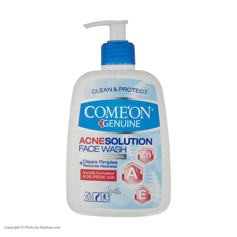 ژل شستوشوی صورت کامان مدل Acne Solution حجم 500 میلیلیتر - تصویر 3