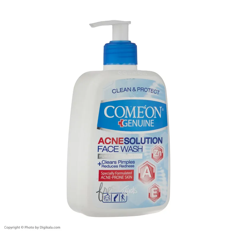 ژل شستوشوی صورت کامان مدل Acne Solution حجم 500 میلیلیتر - تصویر 5