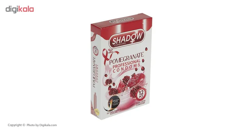 کاندوم شادو مدل Pomegranate بسته 12 عددی - تصویر 3
