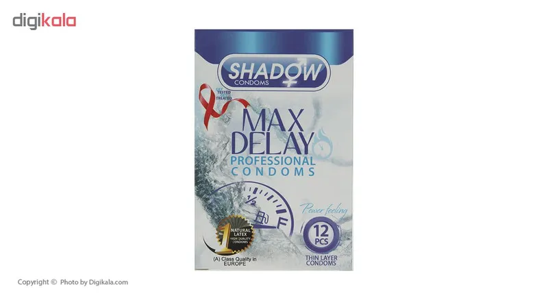 کاندوم شادو مدل Max Delay بسته 12 عددی - تصویر 3