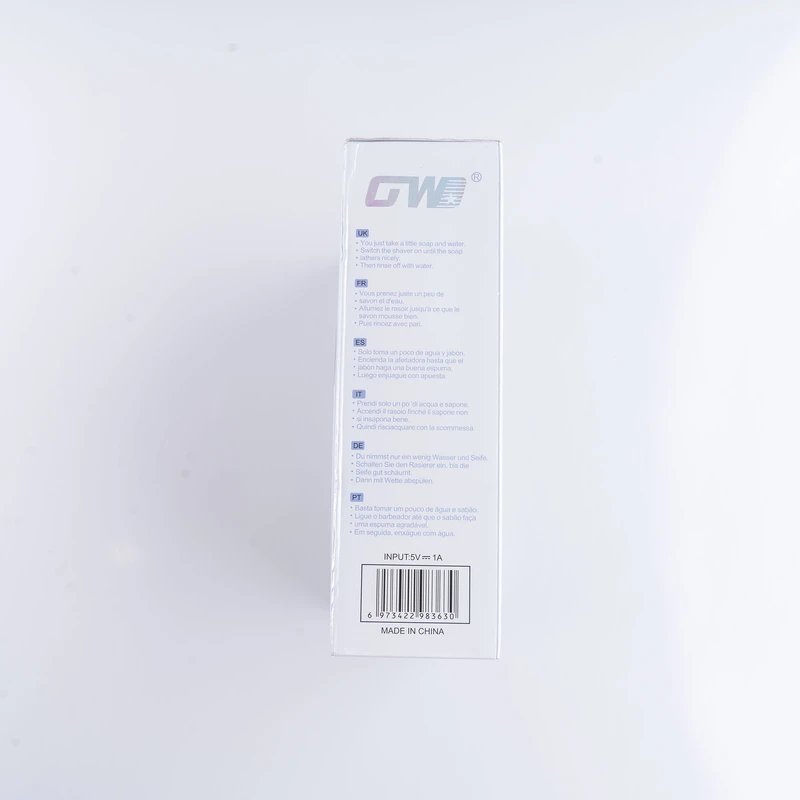 ست ماشین اصلاح موی صورت و بینی شارژی جی دبلیو مدل GW-9936B، اصلاح به صورت صفر زن، خط زن و حجم زن، منبع انرژی با باتری، تکنولوژی اصلاح به صورت برش چرخشی، اندازه اصلاح 0.1 میلی‌متر،  - نمای 3