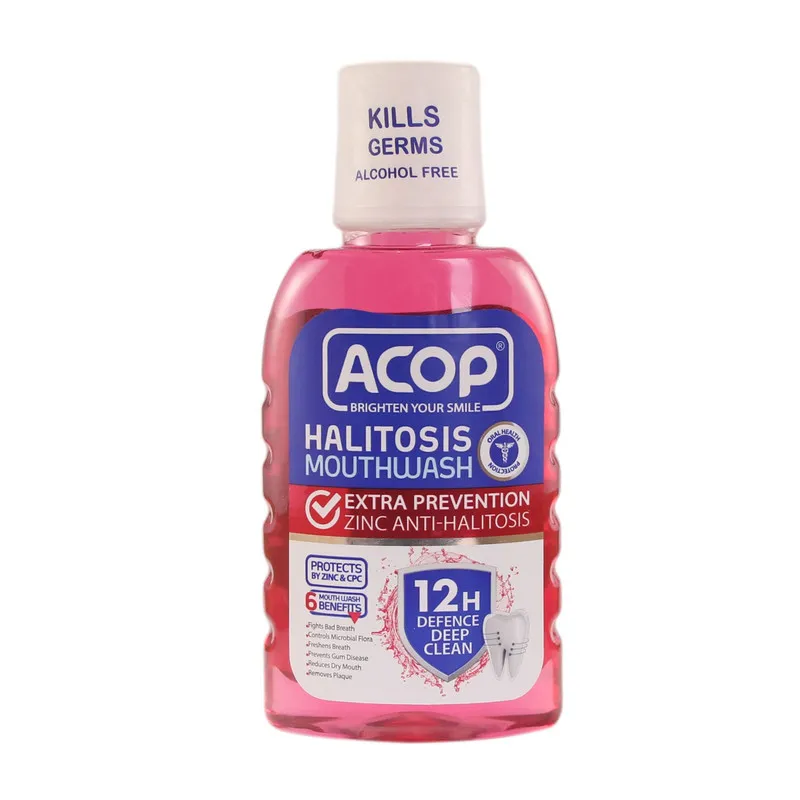 دهان شویه آکوپ مدل Halitosis حجم 300 میلی لیتر مجموعه 2 عددی - تصویر 2