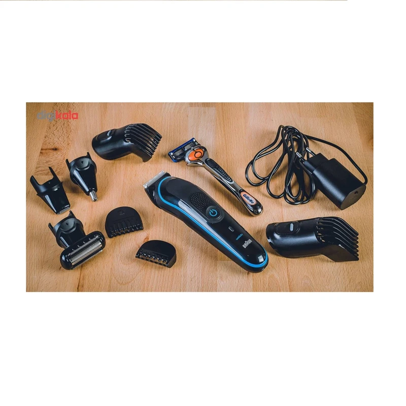 ست ماشین اصلاح موی صورت و بدن شارژی براون مدل MGK 5280، اصلاح به صورت خط زن و صفر زن، منبع انرژی با برق، تکنولوژی اصلاح به صورت برش مستقیم، مدت زمان شارژ 100 دقیقه و مدت زمان استفا - نمای 4