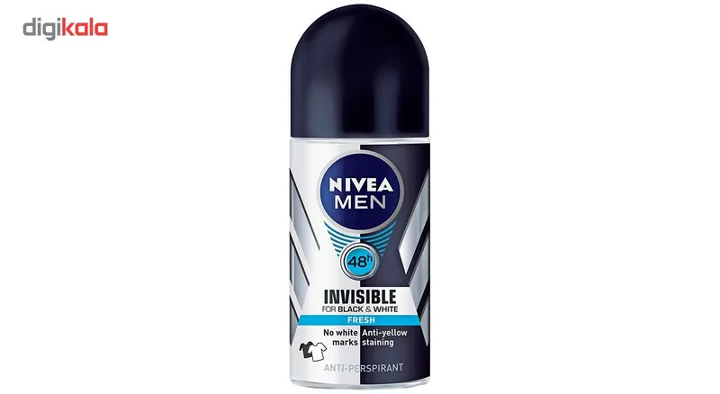 رول ضد تعریق مردانه نیوآ مدل Invisible Black And White Fresh حجم 50 میلی لیتر - تصویر 2