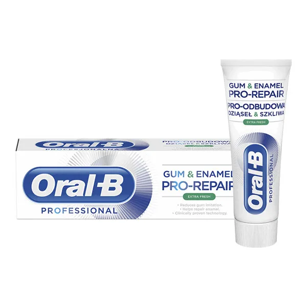 خمیر دندان اورال-بی سری Gum & Enamel PRO-REPAIR مدل EXTRA FRESH حجم 75 میلی لیتر - تصویر 3