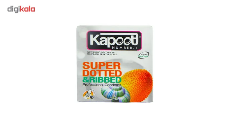 کاندوم کاپوت مدل Super Dotted And Ribbed بسته 3 عددی - تصویر 2