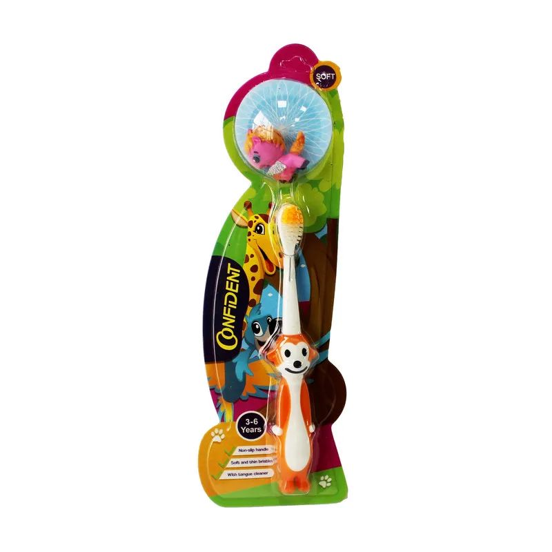 مسواک کانفیدنت مدل TINY-MONKEY GIFT با برس نرم - تصویر 2