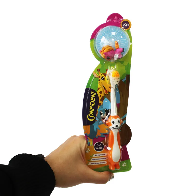 مسواک کانفیدنت مدل TINY-MONKEY GIFT با برس نرم - تصویر 4
