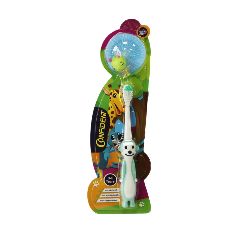 مسواک کانفیدنت مدل TINY-MONKEY GIFT با برس خیلی نرم - تصویر 2