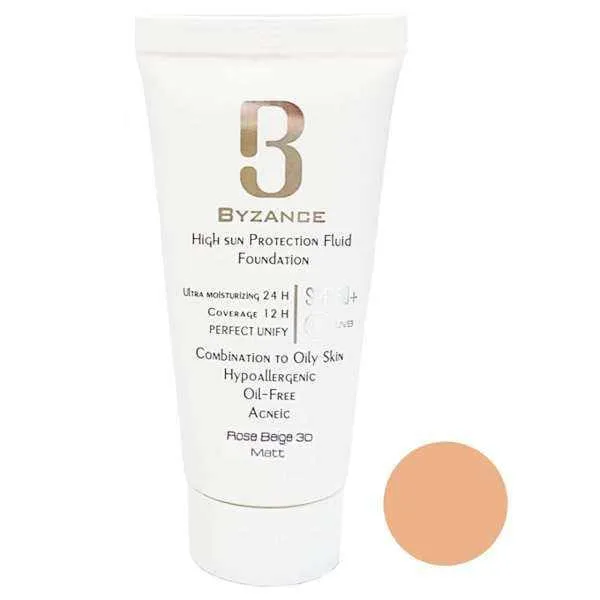 کرم ضد آفتاب رنگی بیزانس SPF 50 مدل 30 مناسب پوست های چرب و مختلط حجم 30 میلی لیتر - تصویر 2