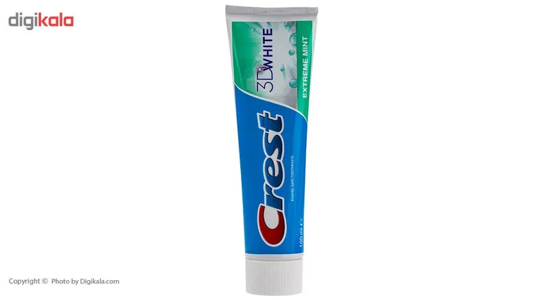 پک خمیر دندان کرست سری 3D White مدل Exterme Mint بسته 2 عددی - تصویر 6