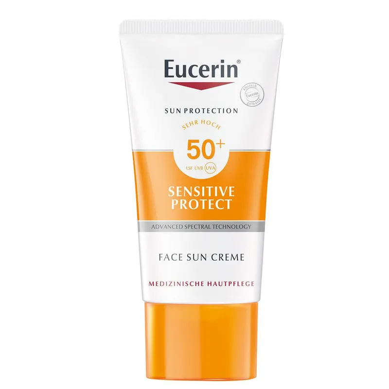 کرم ضد آفتاب بدون رنگ اوسرین SPF 50 مدل Sensitive Protect مناسب انواع پوست حجم 50 میلی لیتر - تصویر 2