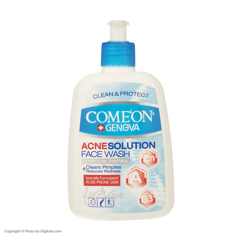 ژل شستشو صورت کامان مدل Acne حجم 500 میلی لیتر - تصویر 4