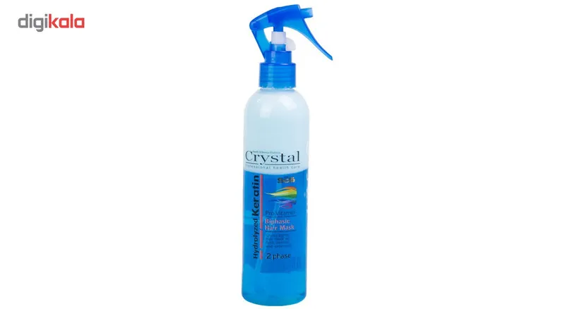 ماسک مو دو فاز آبی روزانه کریستال مدل Hydrolyzed Keratin حجم 250 میلی لیتر - تصویر 2