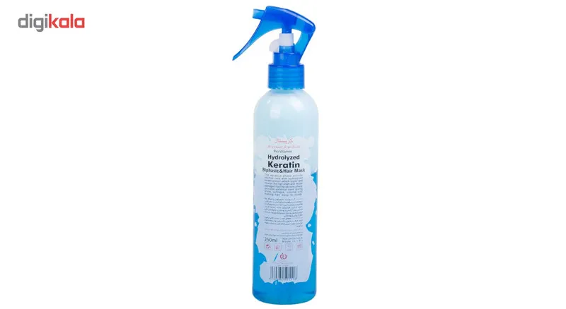 ماسک مو دو فاز آبی روزانه کریستال مدل Hydrolyzed Keratin حجم 250 میلی لیتر - تصویر 4