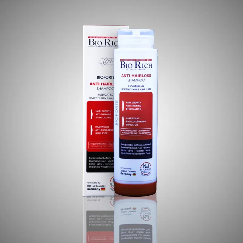 شامپو روزانه تقویتکننده و ضد ریزش مو بایوریچ مخصوص انواع مو، حجم 250 میلیلیتر مدل ANTI HAIR LOSS، حاوی کراتین، بدون سولفات، حجمدهنده و ترمیمکننده با عصاره مریم گلی، گزنه و، رزماری - تصویر 5