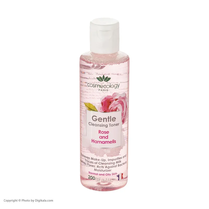 تونر پاک کننده صورت کاسمکولوژی مدل Rose حجم 200 میلی لیتر - تصویر 2