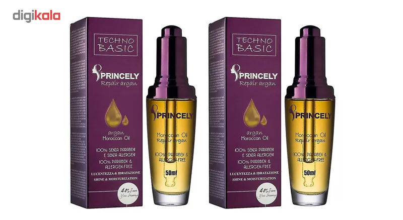 روغن مو پروپرنسلی مدل Argan Moroccan Oil حجم 50 میلی لیتر بسته 2 عددی - تصویر 2