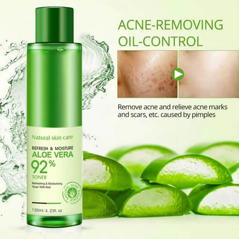 تونر پاک کننده صورت بایو آکوا مدل ALOE VERA حجم 120 میلی لیتر - تصویر 2