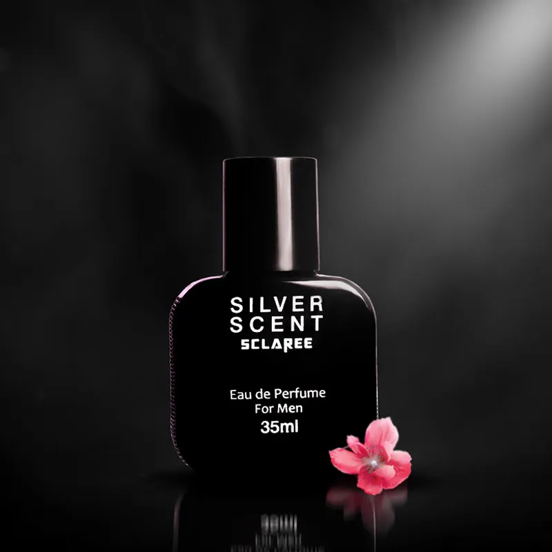 عطر جیبی مردانه اسکلاره مدل Silver Scent با رایحه گرم و تند حجم 35 میلی لیتر - تصویر 2