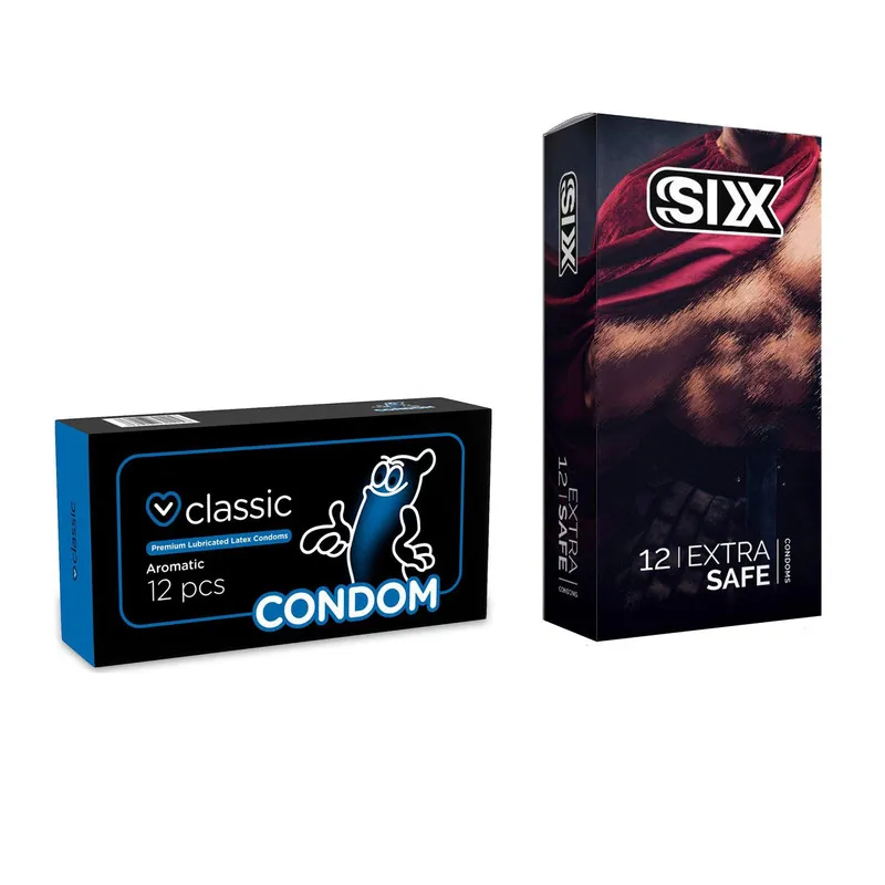 کاندوم سیکس مدل Max Safety بسته 12 عددی به همراه کاندوم کاندوم مدل Classic بسته 12 عددی - تصویر 2
