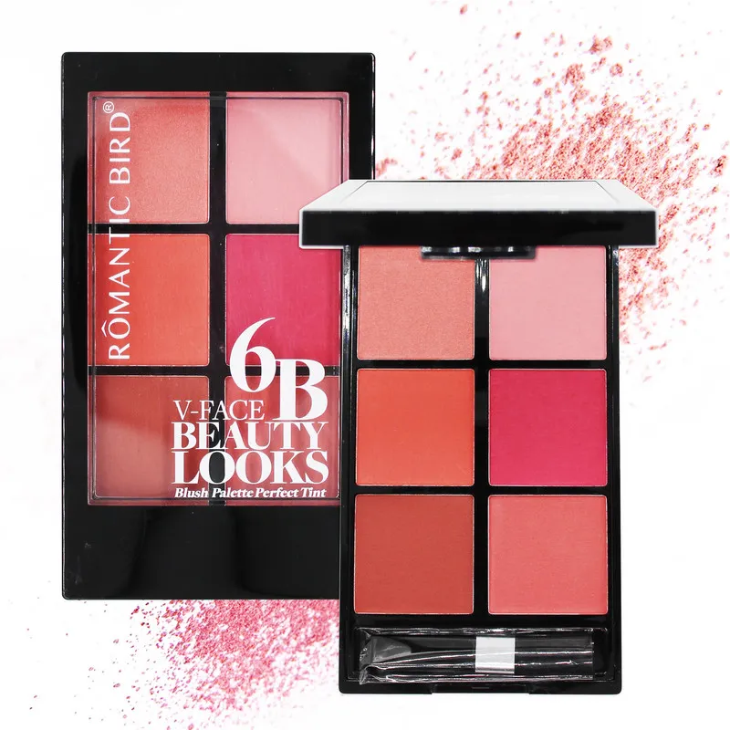 پالت رژ گونه رمانتیک برد مدل 6B V-Face Beauty Looks کد A - تصویر 3