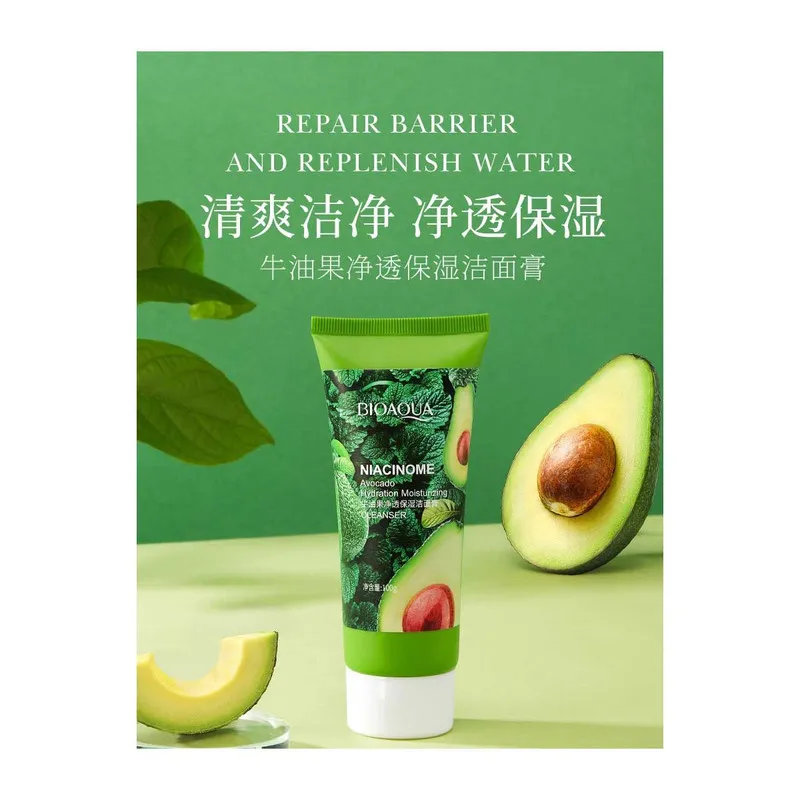 فوم شستشو صورت بایو آکوا مدل avocado حجم 100 میلی لیتر - تصویر 2