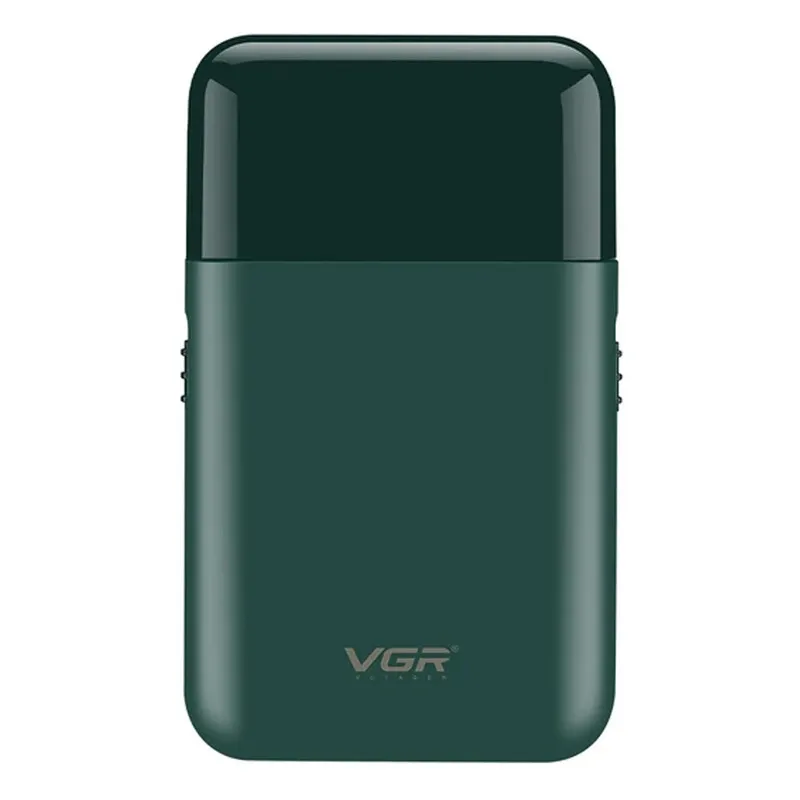 ماشین اصلاح موی صورت وی جی آر مدل V-390 با تیغه استیل ضد زنگ، تکنولوژی شیو فویلی، باتری قابل شارژ با 45 دقیقه زمان استفاده و طراحی ارگونومیک