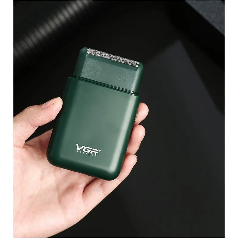 ماشین اصلاح موی صورت وی جی آر مدل V-390 با تیغه استیل ضد زنگ، تکنولوژی شیو فویلی، باتری قابل شارژ با 45 دقیقه زمان استفاده و طراحی ارگونومیک - تصویر 2