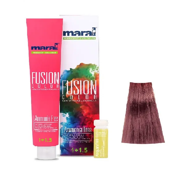 رنگ مو مارال مدل Fusion شماره 5.681 حجم 100 میلی لیتر رنگ آکاژو - تصویر 2