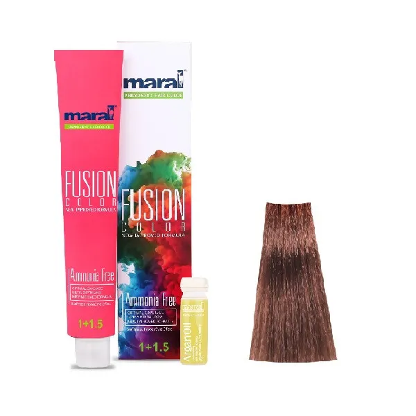 رنگ مو مارال مدل Fusion شماره 6.589 حجم 100 میلی لیتر رنگ چای سرد - تصویر 2