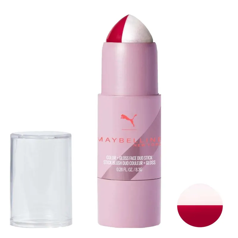 رژ گونه و هایلایتر میبلین مدل Duo Stick - تصویر 3